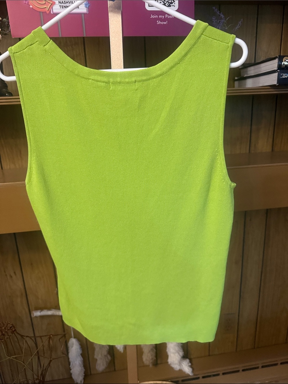 Laura Ashley Lime Green Tank - Picture 2 of 2